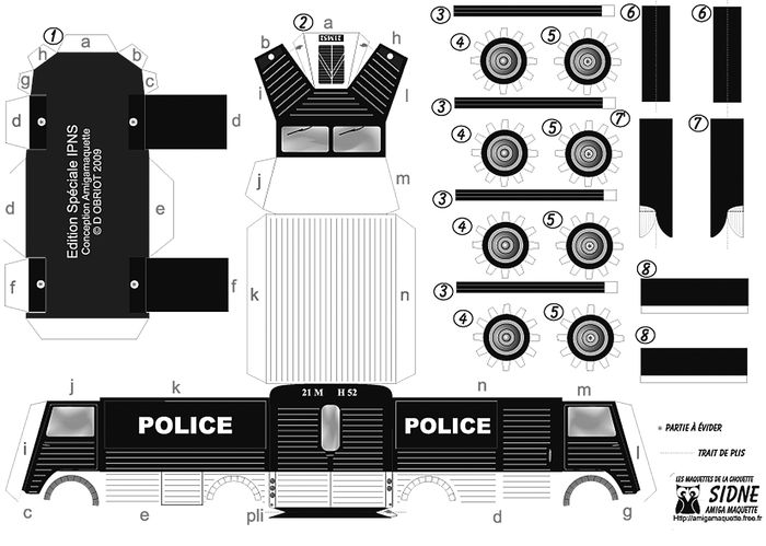 fourgonnette police pliage IPNS