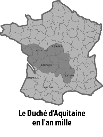 Carte Aquitaine 1000