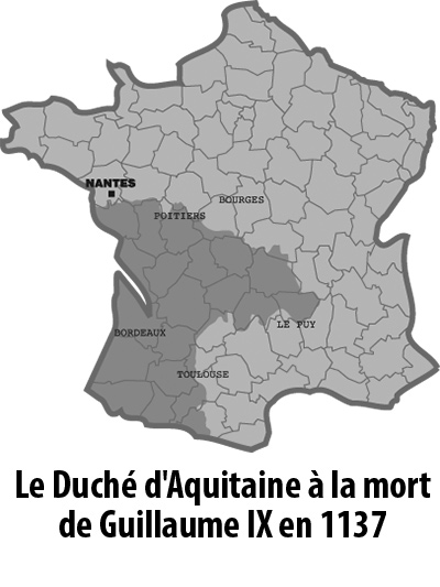 Carte Aquitaine 1137