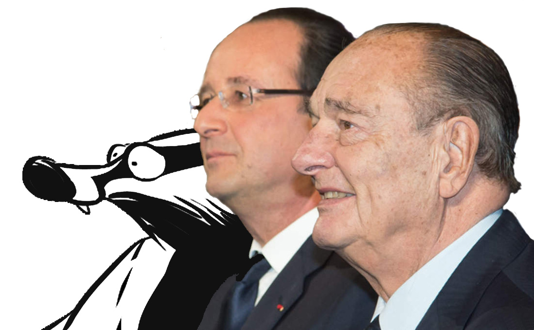 hollande chirac blaireau