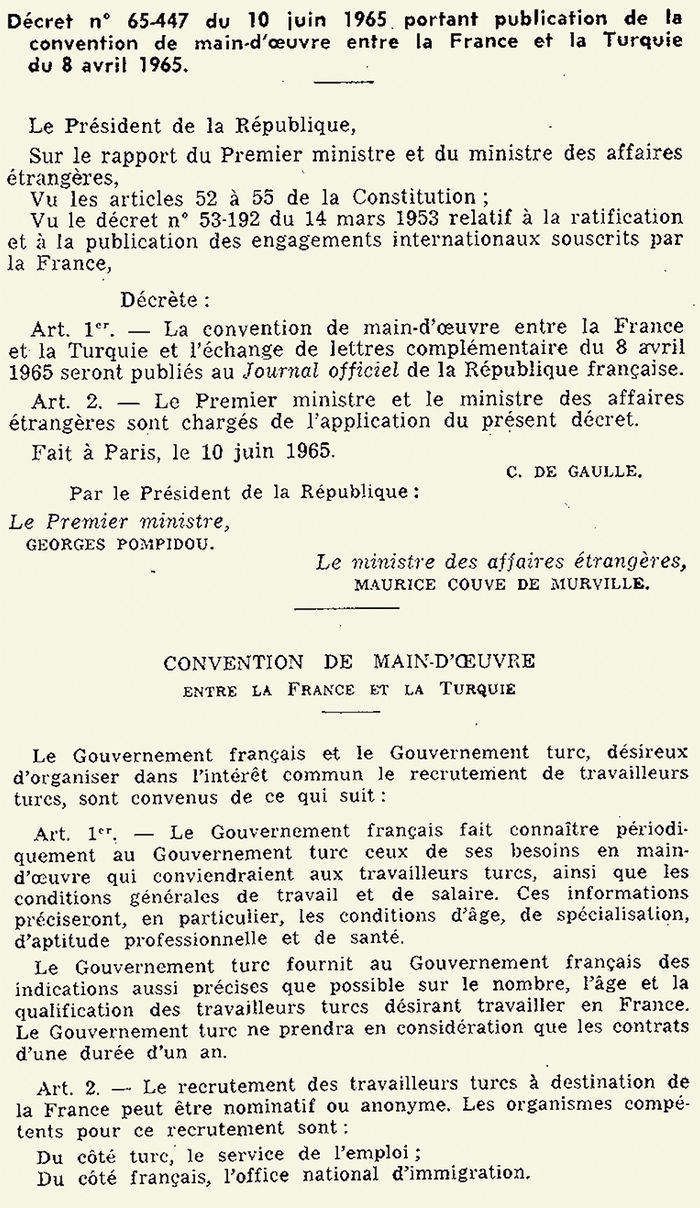 decret 65 447 convnetion turquie france