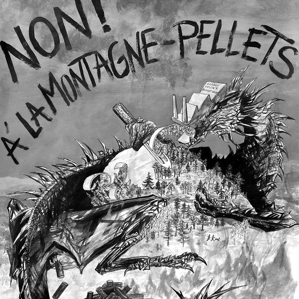 affiche non usine pellets