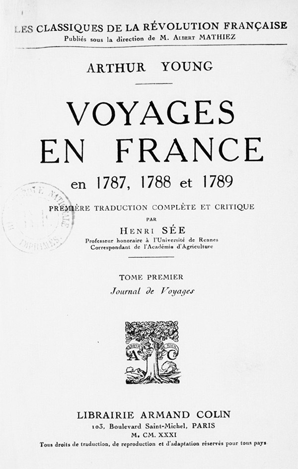 voyages en france arthur young