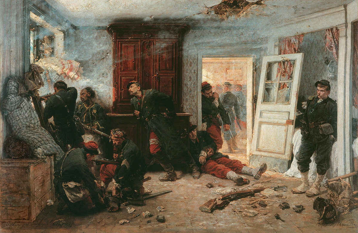 Scene de guerre pres de Sedan