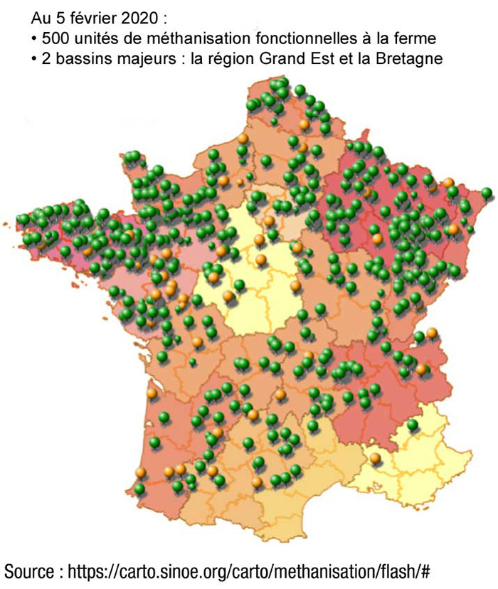 carte france methaniseur