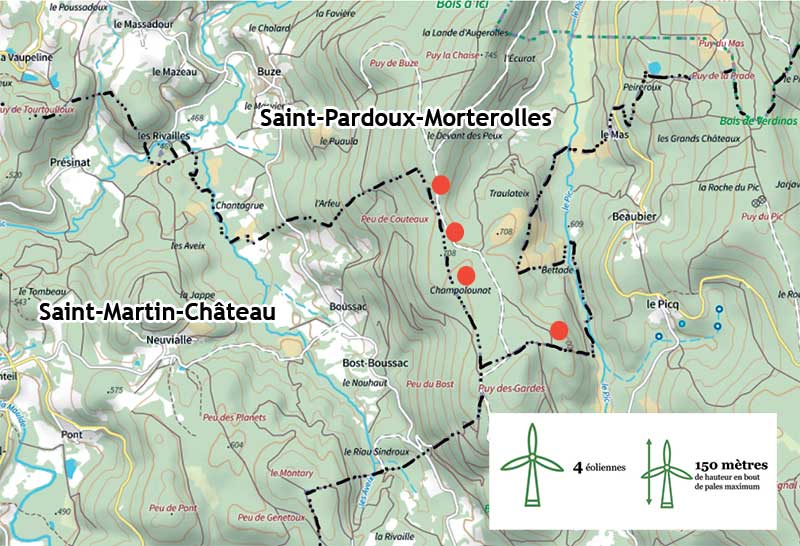 carte eoliennes