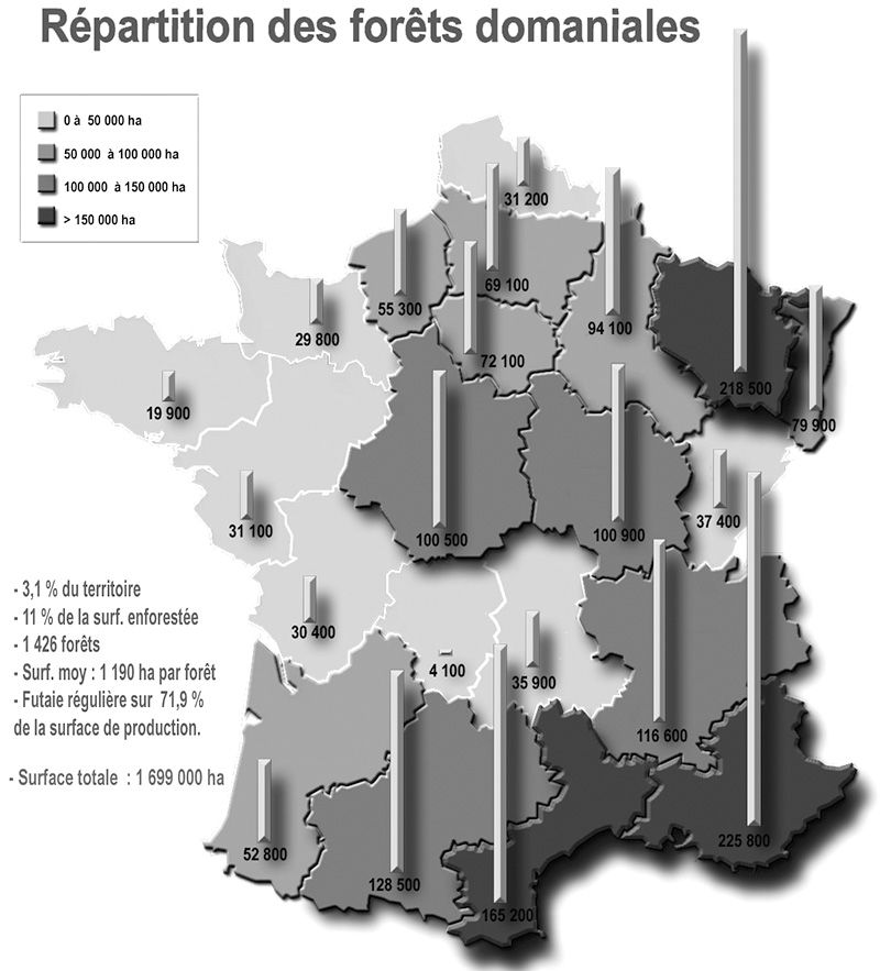 Foret domaniale france metropolitaine 2006